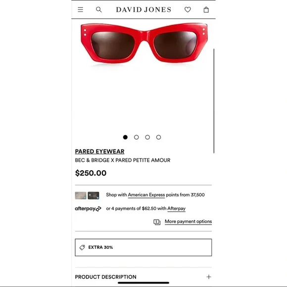 PARED EYEWEAR
BEC & BRIDGE X PARED PETITE AMOUR RRP $250 - Picture 5 of 8